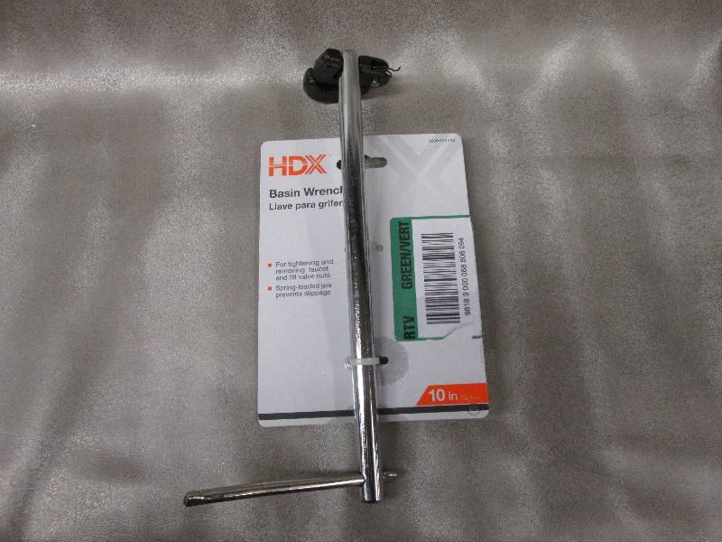 lot 196 image: HDX Basin Wrench SKU # 1000012716 R...