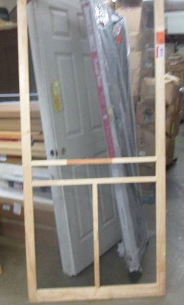 lot 210 image: 36 in x 80 in wooden screen door...