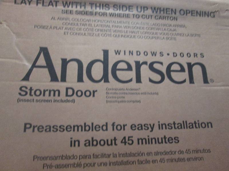 lot 221 image: Andersen 36 in x 80 in black storm ...