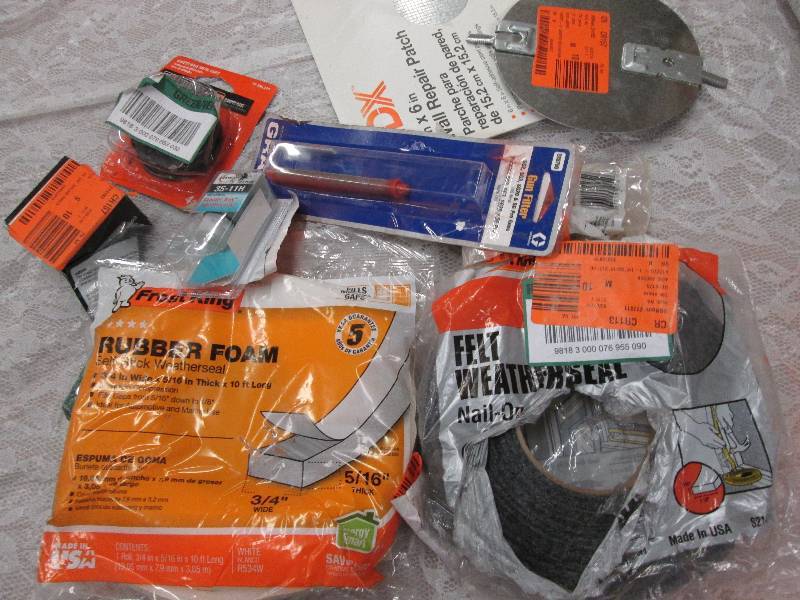 lot 268 image: 2 weather strip pkgs, 6  damper, w...
