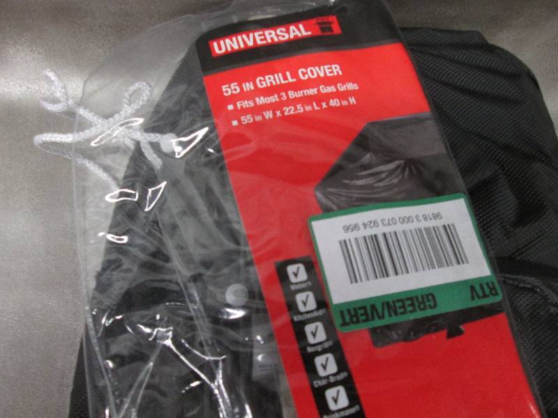lot 296 image: 55 in Grill Cover Retail $9.97...