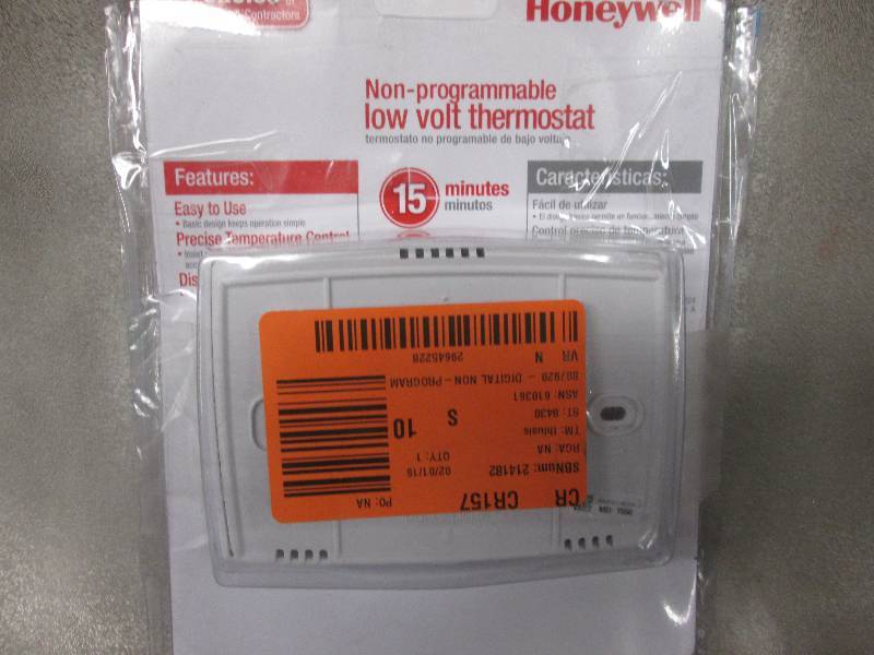 lot 311 image: Honeywell Digital Non-Programmable ...