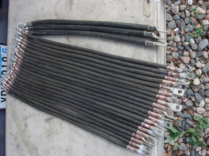 lot 12 image: Copper Battery  Welding cable jumpers