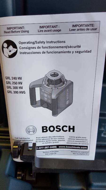 Bosch Factory Reconditioned 800 ft. Self-Leveling Rotary Laser Level Kit