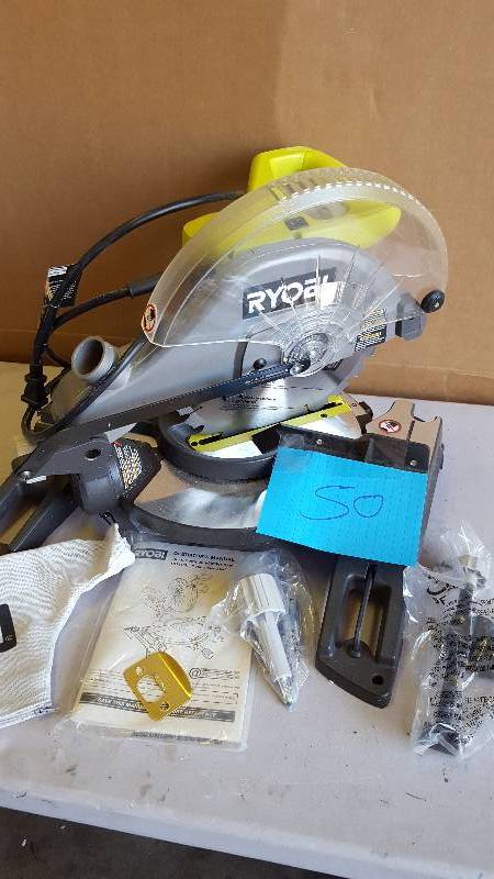Ryobi 14-Amp 10 in. Compound Miter Saw in Green New TS1345L