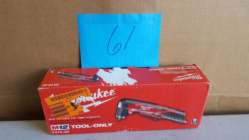 Milwaukee M12 12-Volt Lithium-Ion 38 in. Cordless Right Angle Drill (Tool-Only) New