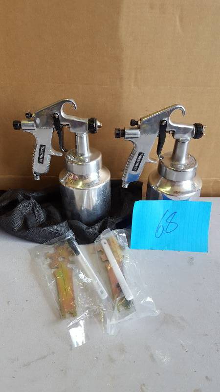 Lot of 2 Husky Siphon Feed Spray Guns