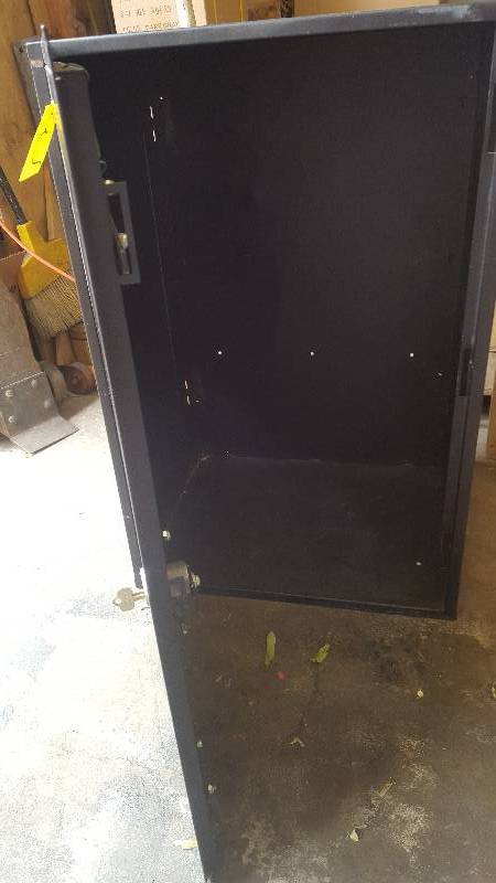Black Locking Cabinet.