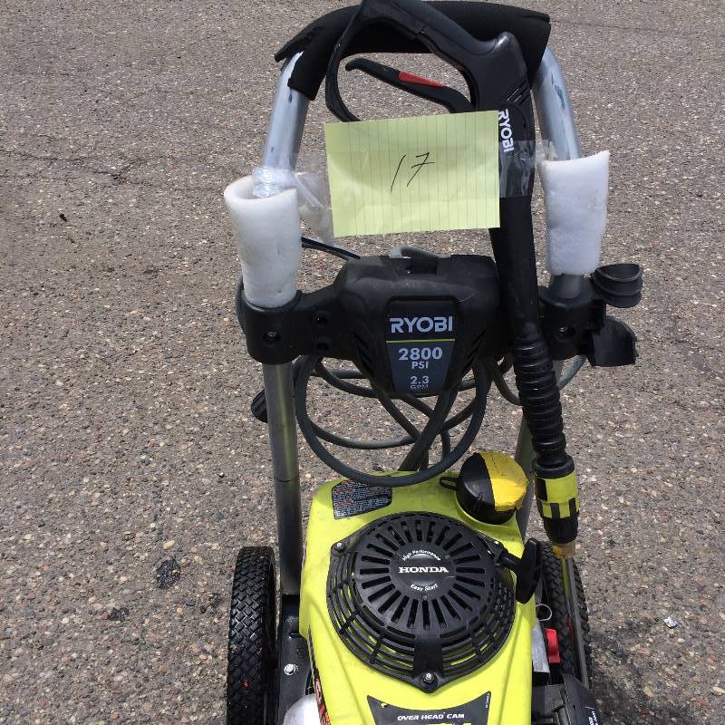 Ryobi 2800-PSI 2.3-GPM Honda Power Control Gas Pressure Washer used working conditions
