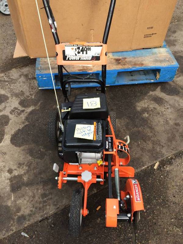 Power Mate 9 in. 79cc Gas Walk-Behind Edger used working conditions
