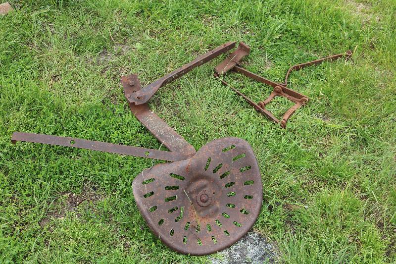 Old tractor seat