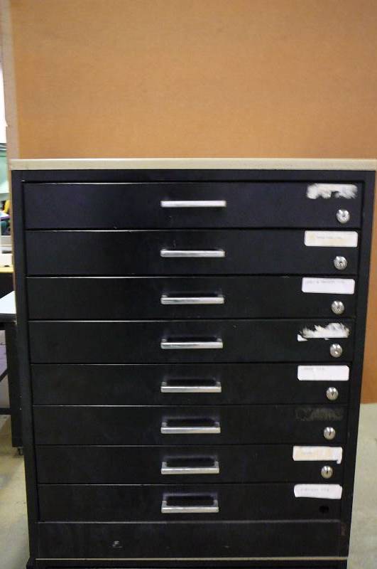 Metal Cabinet with 8 Drawers