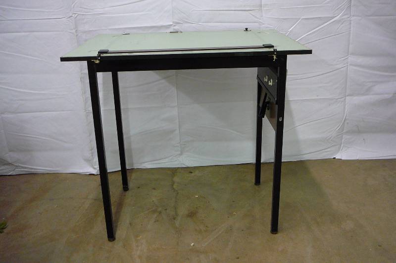Drafting Table with side shelf