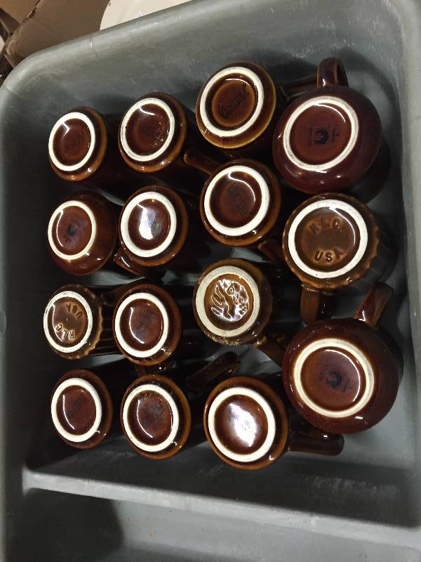 lot 83 image: Set of ceramic coffee cups