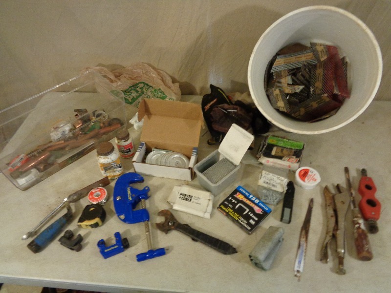 lot 47 image: Plumbing, Hardware, Hand Tools, and More