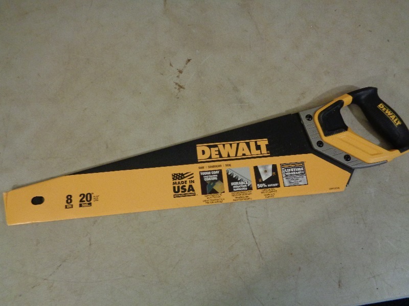 lot 57 image: New DeWalt Hand Saw