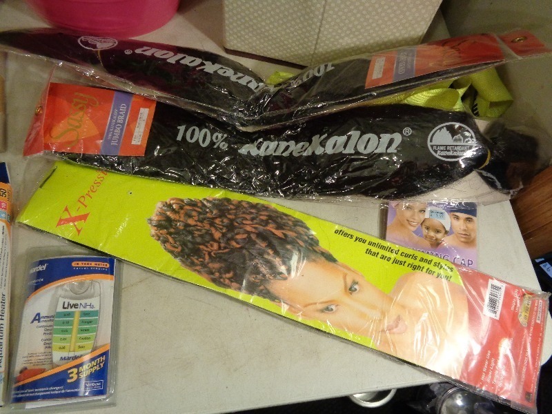 lot 216 image: Hair, Bags, Household Items, and More