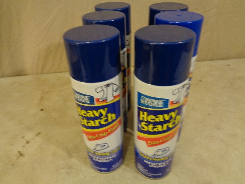 lot 140 image: 6 New Cans of Heavy Starch