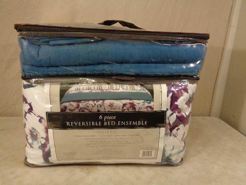 lot 164 image: New 6 PC Reversible Bed Set