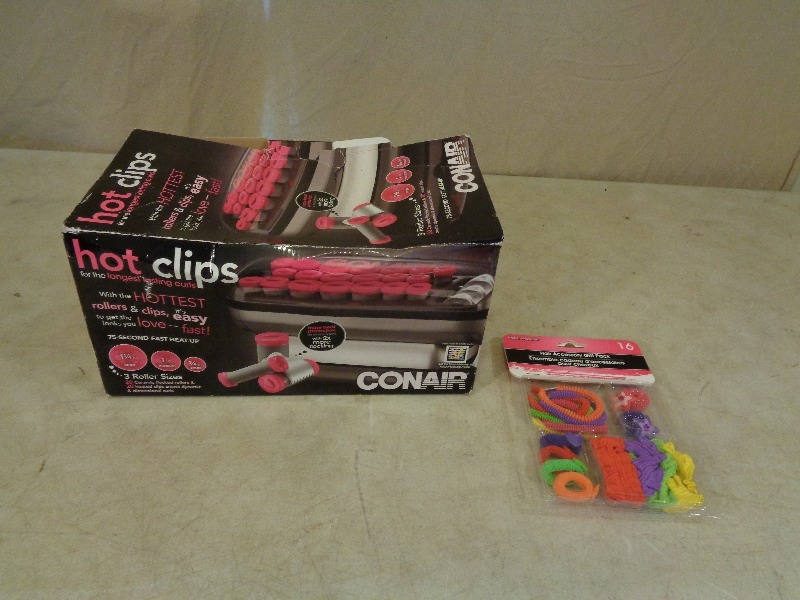 lot 219 image: ConAir Curlers and New Hair Accessories