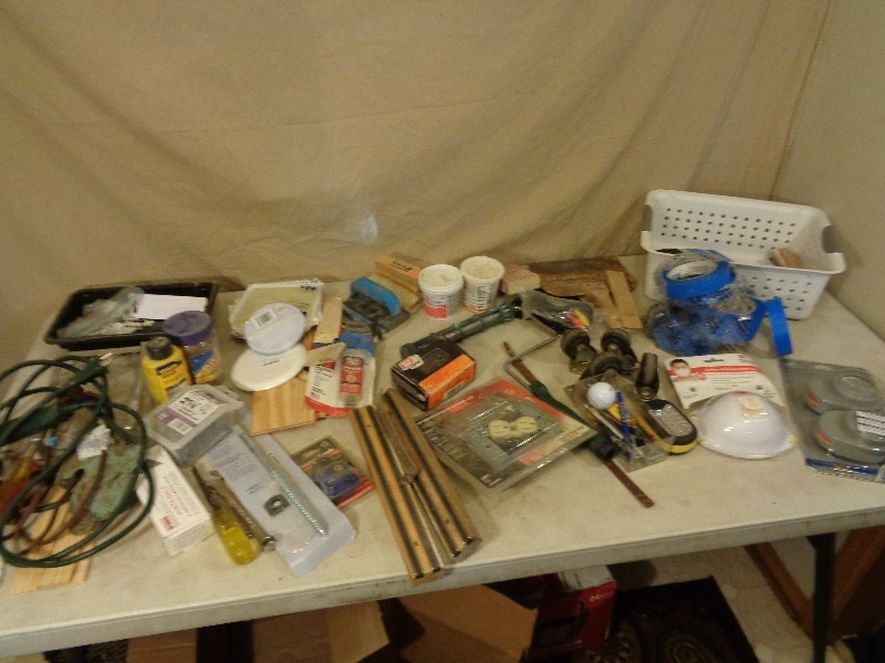 lot 64 image: Blue Painters Tape, Tools, and More