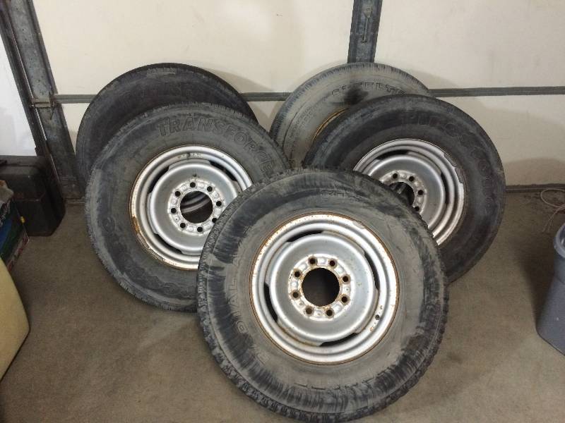 5 Tires On Rims