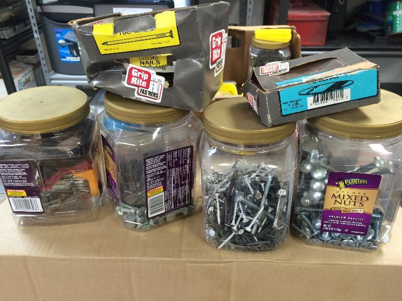 Assorted Containers Of Hardware
