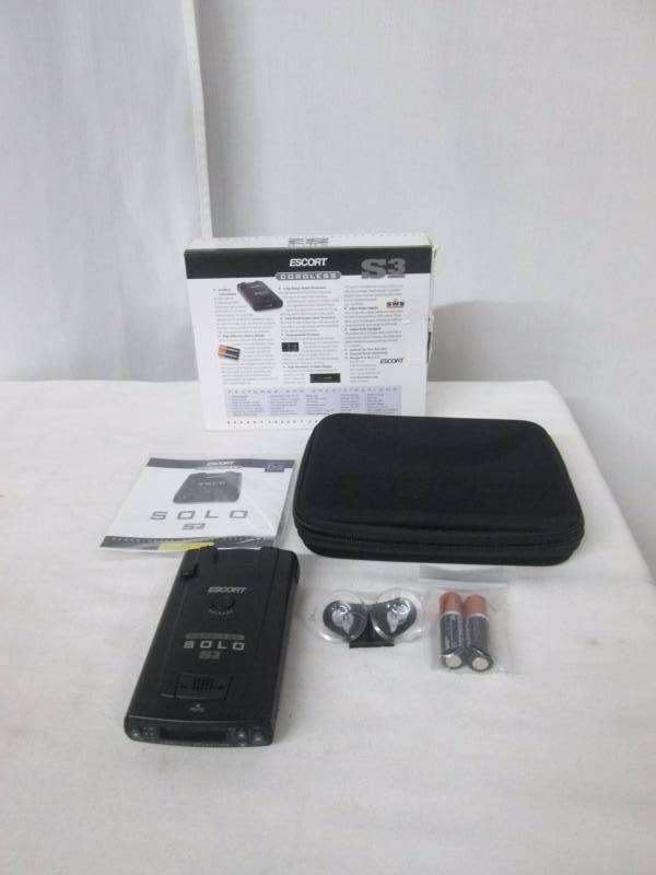 Escort Solo S3 Cordless Radar Laser Detector