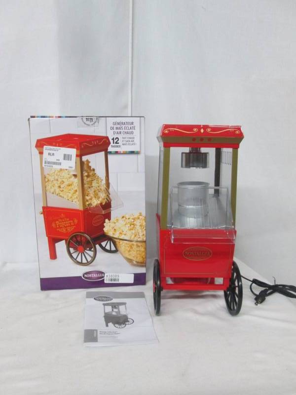 Nostalgia Electrics Vintage Hot Air Popcorn Maker