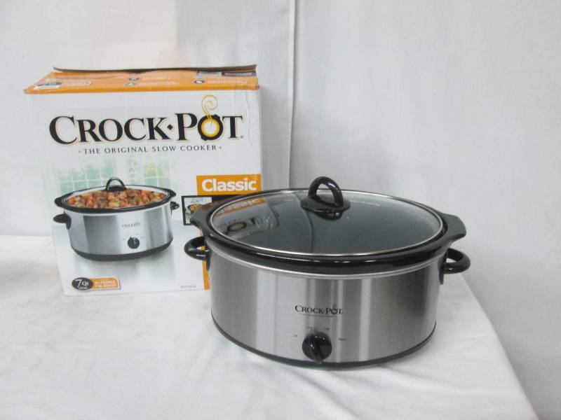 Crock-Pot 7-qt. Manual Stainless Steel Slow Cooker