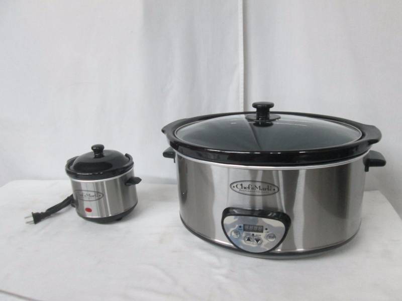 Chefs Mark 6.5-Qt. Slow Cooker w Mini Crock