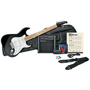 Silvertone Black Electric GuitarAmp Kit