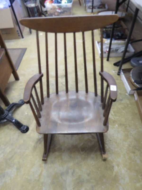 wooden rocking chair