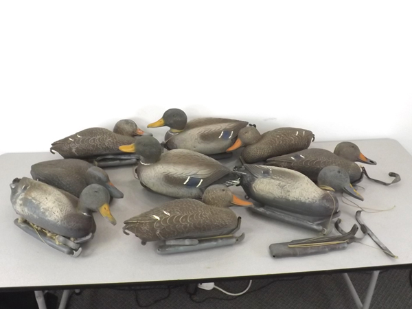 lot 35 image: Lot of Vintage Magnum Duck Decoys