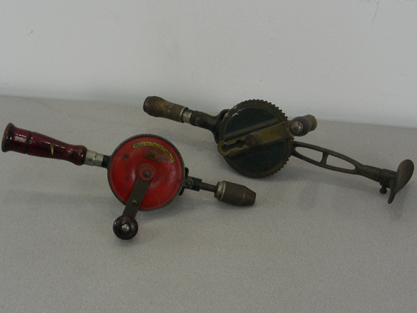 lot 46 image: 2 Large Vintage Millers Falls Push Drills
