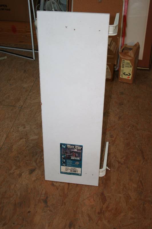 Shelf with L brackets for mounting