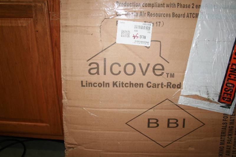 Red Kitchen Cart - Alcove