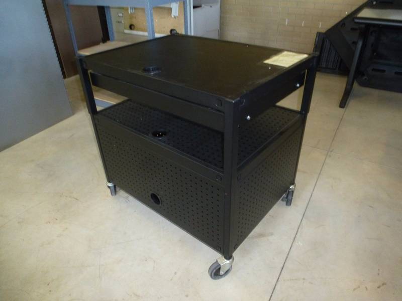 Steel Rolling Cabinet Black