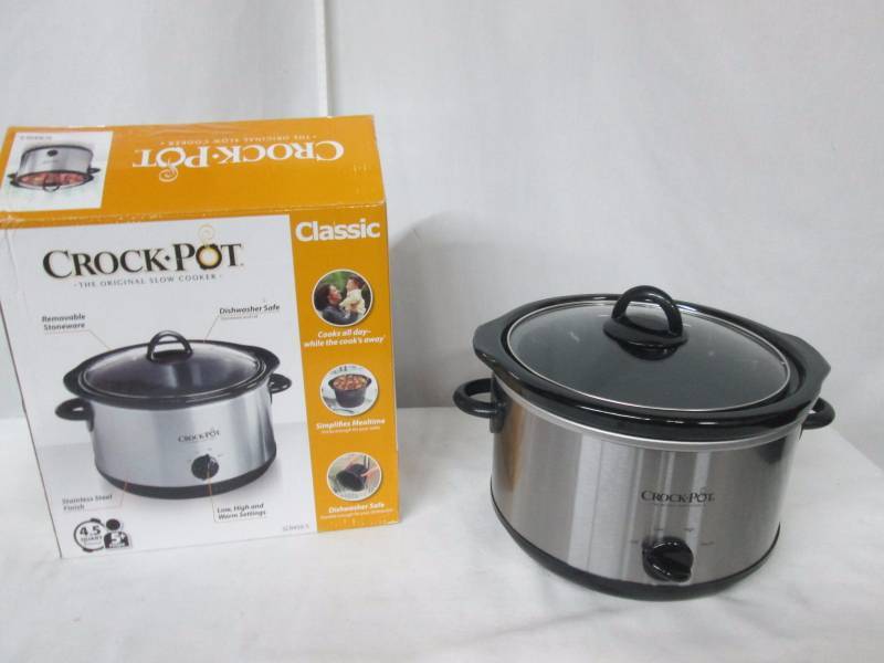 lot 39 image: Crock-Pot 4-12 qt. Stainless Steel Slow Cooker