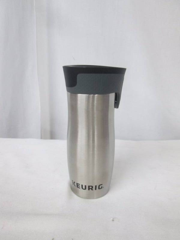 lot 66 image: Keurig 14-oz. Stainless Steel Travel Mug