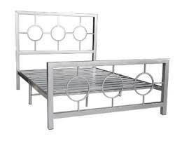 lot 2 image: Home Source Industries Queen Metal Bed Frame - Silver