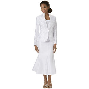 lot 35 image: GMI 3-pc. Rhinestone Skirt Suit