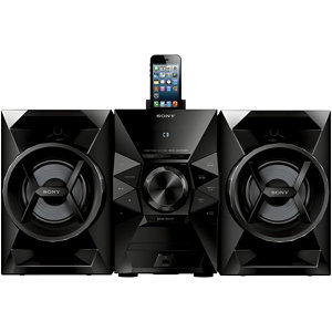 lot 24 image: Sony 120 Watt CD iPodiPhone Sound System