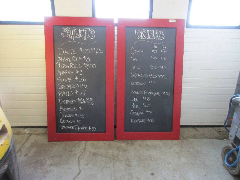 lot 23 image: Framed chalk boards