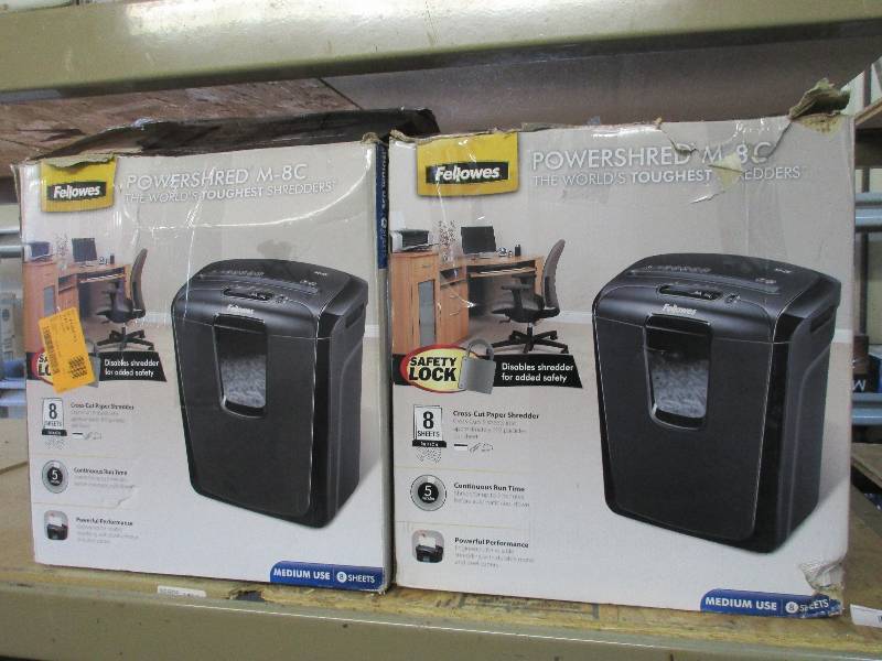 lot 59 image: 2 paper shredders