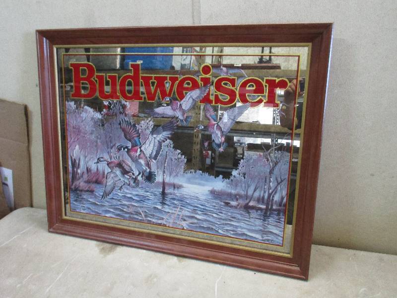 Budweiser Wood duck Mirror June Consignments2 KBID