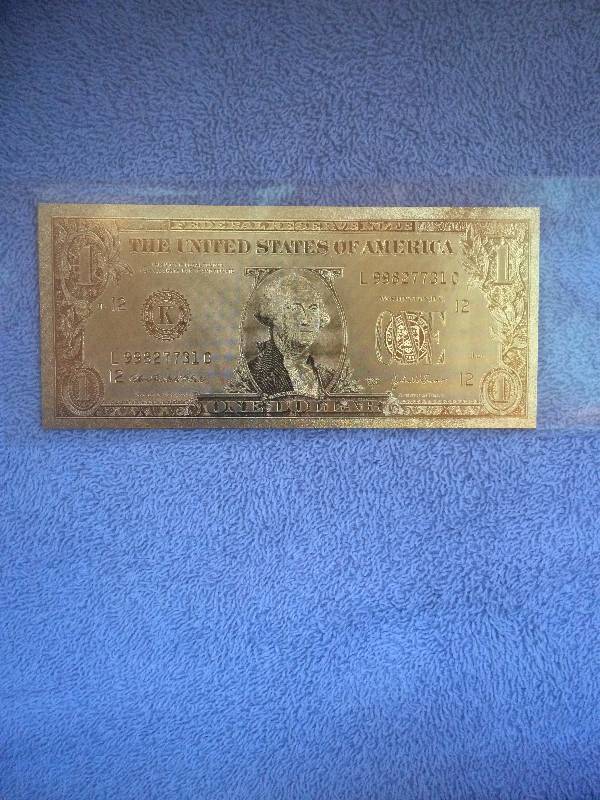 One Dollar Gold Bill