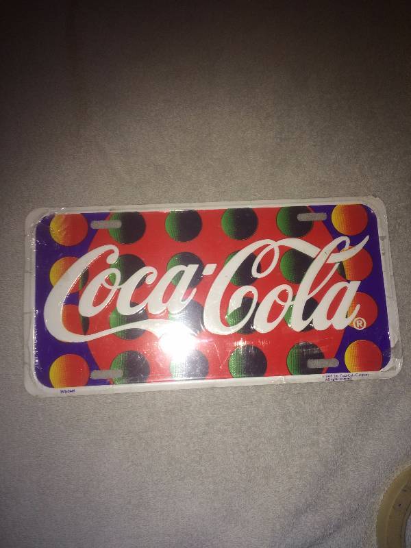 Coke License plate