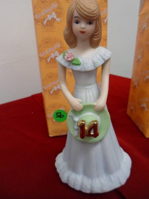Two Growing Up Figurines