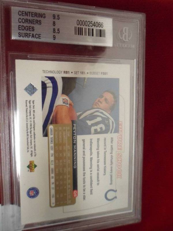 1998 UD3 Peyton Manning Trading Card